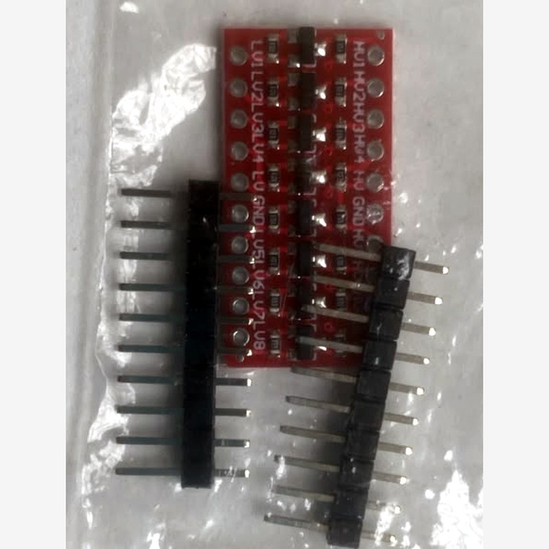 Convertidor de nivel lógico 3.3V↔5V 8 canales